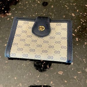 Gucci Vintage Accessory Collection Navy Card Case